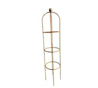 Poppyforge Chelsea Range 6 Feet Round Top Obelisk - L43.2 x W43.2 x H190.5 cm in Brown Poppyforge Brown