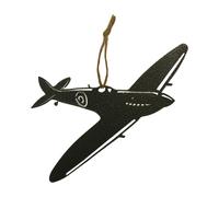 Poppyforge Hanging Spitfire Garden Art - W23 x H18 cm in Silver Poppyforge Silver