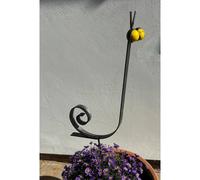 Poppyforge Marble Snail Eyes Garden Art - Bare Metal/Ready To Rust - W41 x H79 cm in Black Poppyforge Black