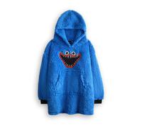 Poppy's Playtime Boys Blue Character Embroidery Blanket Hoodie (One Size)