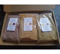 Poppy's Snail Food, High Protein Banana Mix with Rose Petal, Chamomile and Calendula, 50g, 3-Pack (100g pack)