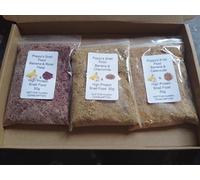 Poppy's Snail Food, High Protein Banana Mix with Rose Petal, Chamomile and Calendula, 50g, 3-Pack (50g pack)