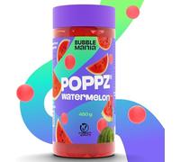 POPPZ Popping Boba Fruit Pearls for Bubble Tea - Fruit Bursting Tapioca Pearls by Bubble Mania | 450g (Pack of 1) (Watermelon)