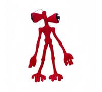 POPRORE Siren Head Plush Toy New Series Siren Head with Built-in Steel Wires and Limbs Can be Posed Plush Toy for Christmas Halloween Birthday Party (Red)