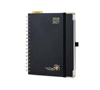 POPRUN 2026-2027 Academic Diary A5 Week to View (26.5x21.5 cm) Spiral 17 Months (Aug'26 - Dec'27) Vertical Academic 26/27 Weekly Mid Year Planner(Black)