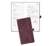 POPRUN 2026-2027 Academic Pocket Diary Week to View Slim (8.8x16.3)