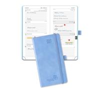 POPRUN 2026-2027 Academic Pocket Diary Week to View Slim (8.8x16.3)