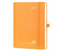 POPRUN A Day per Page Diary 2027 A5 Hardback Day to page Daily Planner