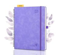 POPRUN Academic 2026-2027 Diary Week to View Large Spiral with Note Page