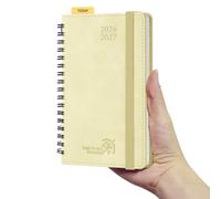 POPRUN Academic 2026-2027 Pocket Diary A6 Week to View Spiral, Note Page