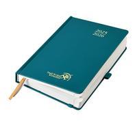 POPRUN Academic Diary 2025-2026 Day to Page A5 Hardback Mid Year Daily 25/26 Planner (Aug'25 - Jul'26) A Day per Page 30 Minutes Interval Appointment Diary (Pacific Green)