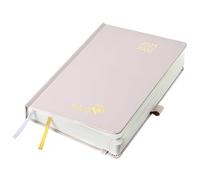 POPRUN Academic Diary 2025-2026 Day to Page A5 Hardback Mid Year Daily 25/26 Planner (Aug'25 - Jul'26) A Day per Page 30 Minutes Interval Appointment Diary (Light Pink)