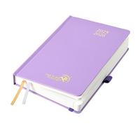 POPRUN Academic Diary 2025-2026 Day to Page A5 Hardback Mid Year Daily 25/26 Planner (Aug'25 - Jul'26) A Day per Page 30 Minutes Interval Appointment Diary (Violet)