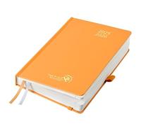 POPRUN Academic Diary 2025-2026 Day to Page A5 Hardback Mid Year Daily 25/26 Planner (Aug'25 - Jul'26) A Day per Page 30 Minutes Interval Appointment Diary (Orange)