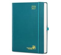 POPRUN Academic Diary 2026-2027 Day to Page A4 Hardback Mid Year Daily 26/27 Planner (Aug'26 - Jul'27) A Day per Page 30 Minutes Interval Appointment Book(Pacific Green)