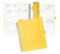 POPRUN Academic Planner 2026-2027, Weekly Planner July 2026-June 2027, 10" x 8"planner weekly and monthly with Hardcover, Tabs, Ruler, Pen Loop, Unisex appointment Book for Work, Organizing and
