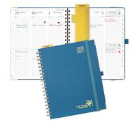 POPRUN Academic Planner 2026-2027, Weekly Planner July 2026-June 2027, 10" x 8"planner weekly and monthly with Hardcover, Tabs, Ruler, Pen Loop, Unisex appointment Book for Work, Organizing and