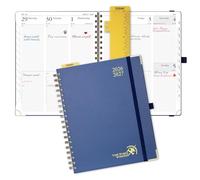 POPRUN Academic Planner 2026-2027, Weekly Planner July 2026-June 2027, 10" x 8"planner weekly and monthly with Hardcover, Tabs, Ruler, Pen Loop, Unisex appointment Book for Work, Organizing and