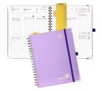 POPRUN Academic Planner 2026-2027, Weekly Planner July 2026-June 2027, 10" x 8"planner weekly and monthly with Hardcover, Tabs, Ruler, Pen Loop, Unisex appointment Book for Work, Organizing and