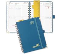 POPRUN Academic Planner 2026-2027, Weekly Planner July 2026-June 2027, 6.5" x 8.5" planner weekly and monthly with Hardcover, Tabs, Ruler, Pen Loop, Unisex appointment Book for Work, Organizing and