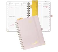POPRUN Academic Planner 2026-2027, Weekly Planner July 2026-June 2027, 6.5" x 8.5" planner weekly and monthly with Hardcover, Tabs, Ruler, Pen Loop, Unisex appointment Book for Work, Organizing and