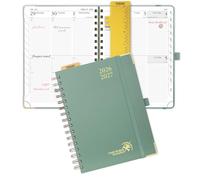 POPRUN Academic Planner 2026-2027, Weekly Planner July 2026-June 2027, 6.5" x 8.5" planner weekly and monthly with Hardcover, Tabs, Ruler, Pen Loop, Unisex appointment Book for Work, Organizing and