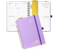POPRUN Academic Planner 2026-2027, Weekly Planner July 2026-June 2027, 6.5" x 8.5" planner weekly and monthly with Hardcover, Tabs, Ruler, Pen Loop, Unisex appointment Book for Work, Organizing and
