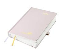 POPRUN Diary 2026 A Day Per Page A5 Hardback 26 Daily Planner Day to Page, Appointment Diary with 30 Minutes Interval, Inner Pocket (Light Pink)