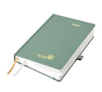 POPRUN Diary 2026 A Day Per Page A5 Hardback 26 Daily Planner Day to Page, Appointment Diary with 30 Minutes Interval, Inner Pocket (Midnight Green)