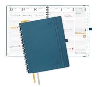 POPRUN Diary 2027 Week to View Approx.A4 Soft Cover Large Spiral planner