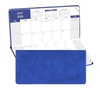 POPRUN Month to View Pocket Academic Diary 2026-2027 Slim Purse Size