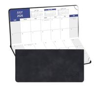 POPRUN Month to View Pocket Academic Diary 2026-2027 Slim Purse Size