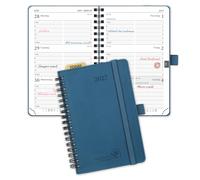 POPRUN Pocket Diary 2027 Week to View A6 Soft Cover Small Spiral Diary