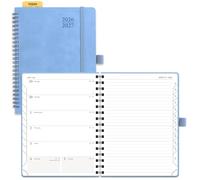 POPRUN Weekly Planner 2026-2027, 6.5" x 8.5", Academic Calendar Notebook