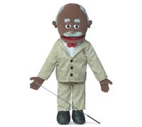 Pops, Black Grandfather, Full Body, Ventriloquist Style Puppet, 65cm