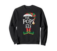 Pops Elf Xmas Matching Pajamas Group Christmas Elf Sweatshirt