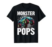 Pops Family Matching Monster Truck Lovers T-Shirt