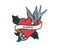 Pops Heart Men's T-Shirt - White - L - White