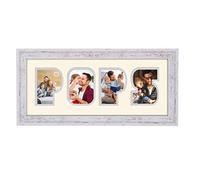 Pops Photo Frame Word Photo frame 1248-BB (Shabby Chic Finish Frame Cream Mount Grey Inside)