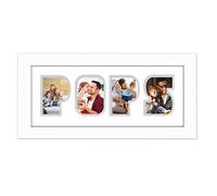 Pops Photo Frame Word Photo frame 1248-BB (White Finish Frame White Mount Grey Inside)