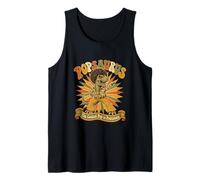 Popsaurus Funny Dinosaur Pop Father Humor Retro Dad Gag Joke Tank Top