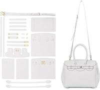 POPSEWING DIY Leather Bag Set, Women's Designer, Girls DIY Bag Making Leather Set, Personalized Gift (White)