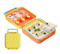 Popsicle and Ice Cream Moulds - Reusable 2 in 1 Machine for Crunchy Yogurt - Multifunctional Cake Tray for Parties with Friends and Snacks for Children