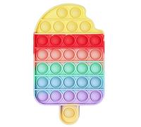 Popsicle Bubble Sensory Fidget Toy Silicone Squeeze Toy, Stress Reliever Anti Anxiety Toy for Kids and Adults Autism Special Needs Educational (1pcs, Rainbow)