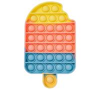 Popsicle Bubble Sensory Fidget Toy Silicone Squeeze Toy, Stress Reliever Anti Anxiety Toy for Kids and Adults Autism Special Needs Educational (1pcs, Rainbow2)