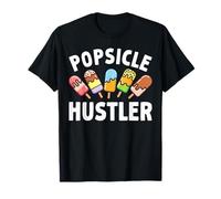 Popsicle Hustler Ice Cream Sweet Beach Summer Vacation Vibes T-Shirt
