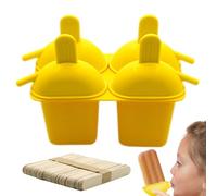 Popsicle Molds - Homemade Popsicle Molds, Reusable Popsicle Molds | 4 Cavity Popsicle Molds, Cake Molds, Popsicle Set