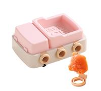 Popsicle Moulds, Ice Mold with 6 Grids Easy Reusable with Lid | Homemade Ice Maker Freezer Mould | For Fruits, Lollipops, Yogurt, Candies