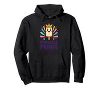 Popsicle Prince: Cute Royal Ice Cream Cartoon Pullover Hoodie, Adult Unisex, Black, S