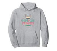 Popsicle Princess: Stay Cool, Rule Sweet Summer Crown Pullover Hoodie, Adult Unisex, Heather Grey, S